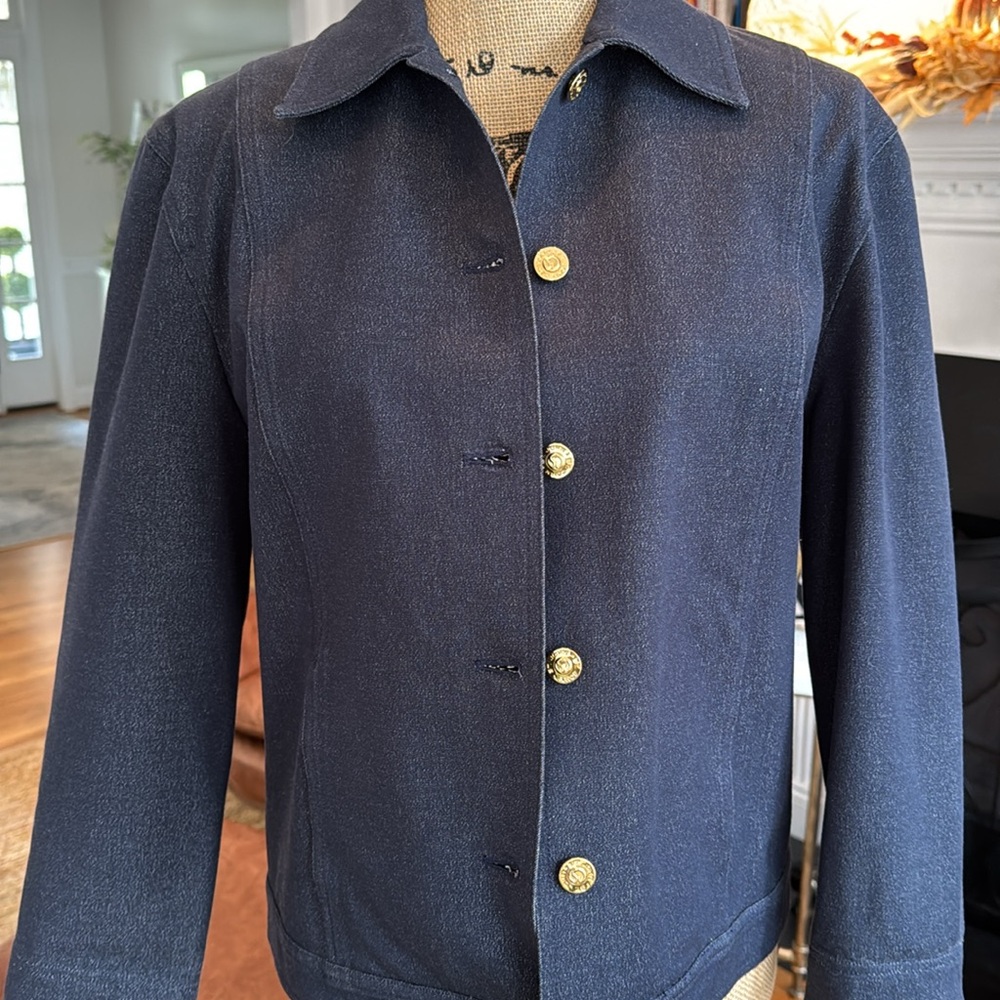 St. John Denim Stretch Jacket